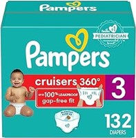 132-Pk Diapers Size 3 Pampers Pull On Cruisers