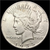 1935 Silver Peace Dollar CLOSELY UNCIRCULATED