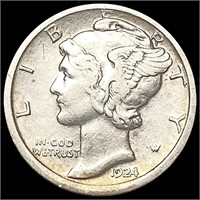 1924-D Mercury Dime CLOSELY UNCIRCULATED