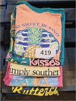 5ct asst simply southern shirts asst size