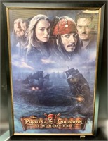 Framed Pirates of the Caribbean Poster "At World's