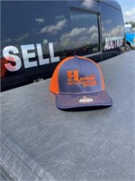 Hanold Auctioneering Blue and Orange Hat