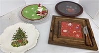Cheeseball Tray & Christmas Platters