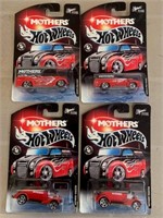 QTY 4 Hot Wheels Mother's Wax