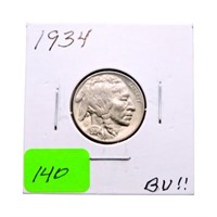 1934 Buffalo nickel BU