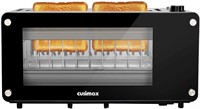 CUSIMAX Glass Toaster 2 Slice
