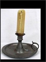 ROCKFORD PEWTER FINGER LOOP CANDLE  HOLDER