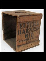 EUREKA HARNESS OIL - STANDARD OIL WOOD CASE