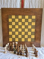 Ceramic Chess Pieces & Board
