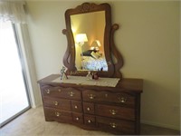Dresser, Chest of Drawers & Two Night Stands