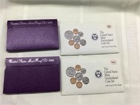 Four US 1992 US Mint Sets