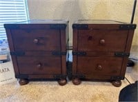 2) MATCHING END TABLES 2' X 20" X 25"
