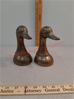 Brass MGM Hotel duck bookends