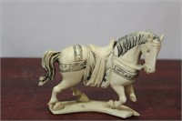 A Carved Bone Horse