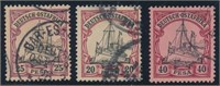 GERMAN EAST AFRICA #16-18 USED FINE-VF