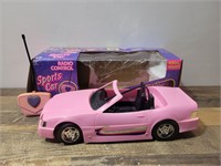 Radio Control Barbie Sports Car.