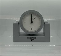 Certified Silver Table Clock