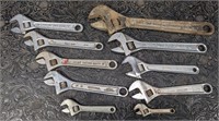 Adjustable Wrenches, Various Sizes