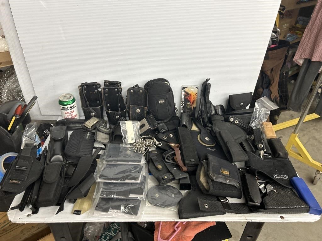 Carrying cases and knives and phone cases