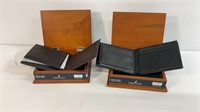 (2) NEW mens leather Nautica wallets