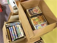 Two Boxes of Children's VHS Tapes