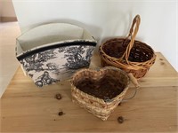 Collection of Cloth & Woven Baskets