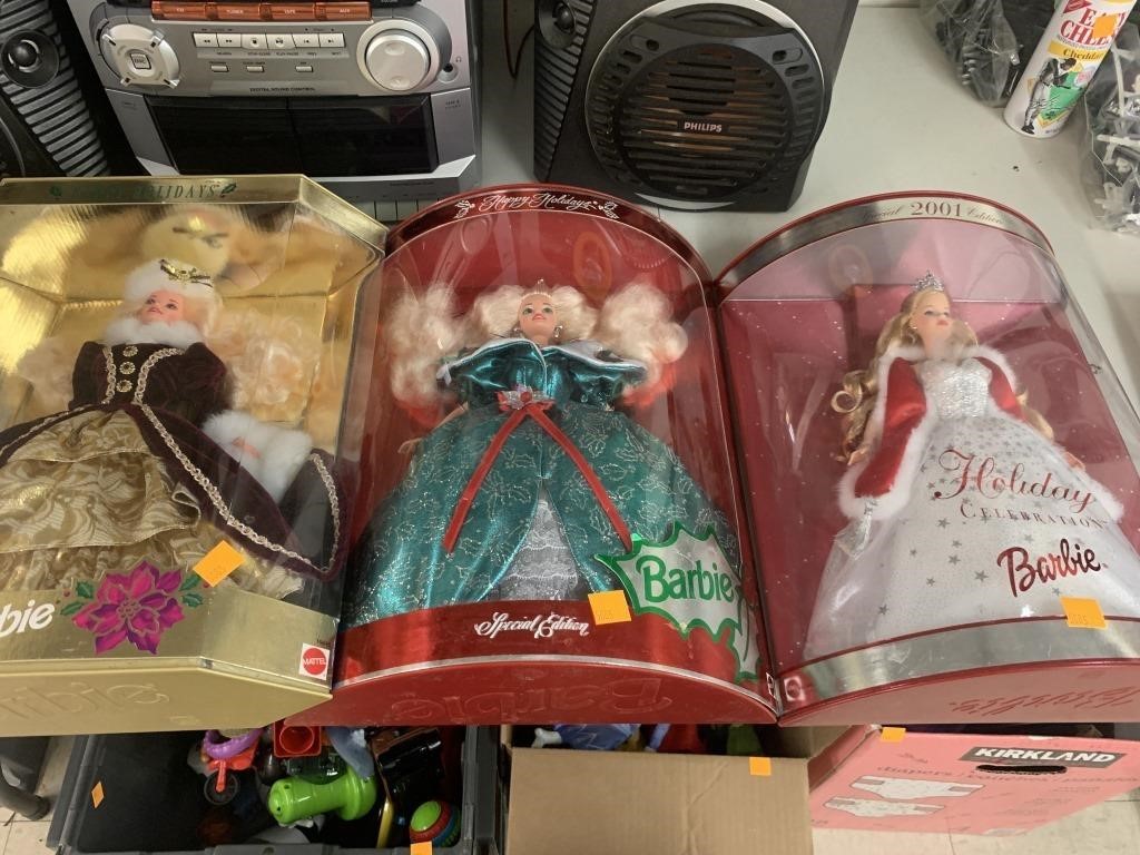 4 new in box Barbies
