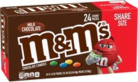 24PK M&M'S Milk Chocolate Candy Sharing Size