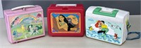3 Vintage Disney's Used Lunch Boxes