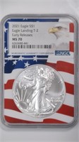 2021 ASE Silver Eagle NGC MS70 Ty2