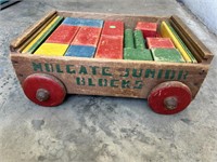 Holgate Toy Wheeled Pullalong with Colored Blocks