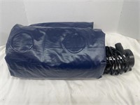 Double air mattress with electric pump.