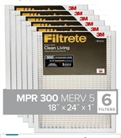 Filtrete 18x24x1 AC Furnace Air Filter, MERV 5,