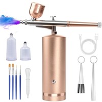 Airbrush Kit With Compressor - 48PSI Rechargeable