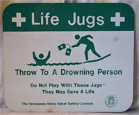 Life Jugs Water Safety Sign