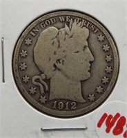 1912 Barber half dollar