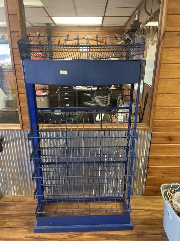 Metal Display Rack W/ Shelves