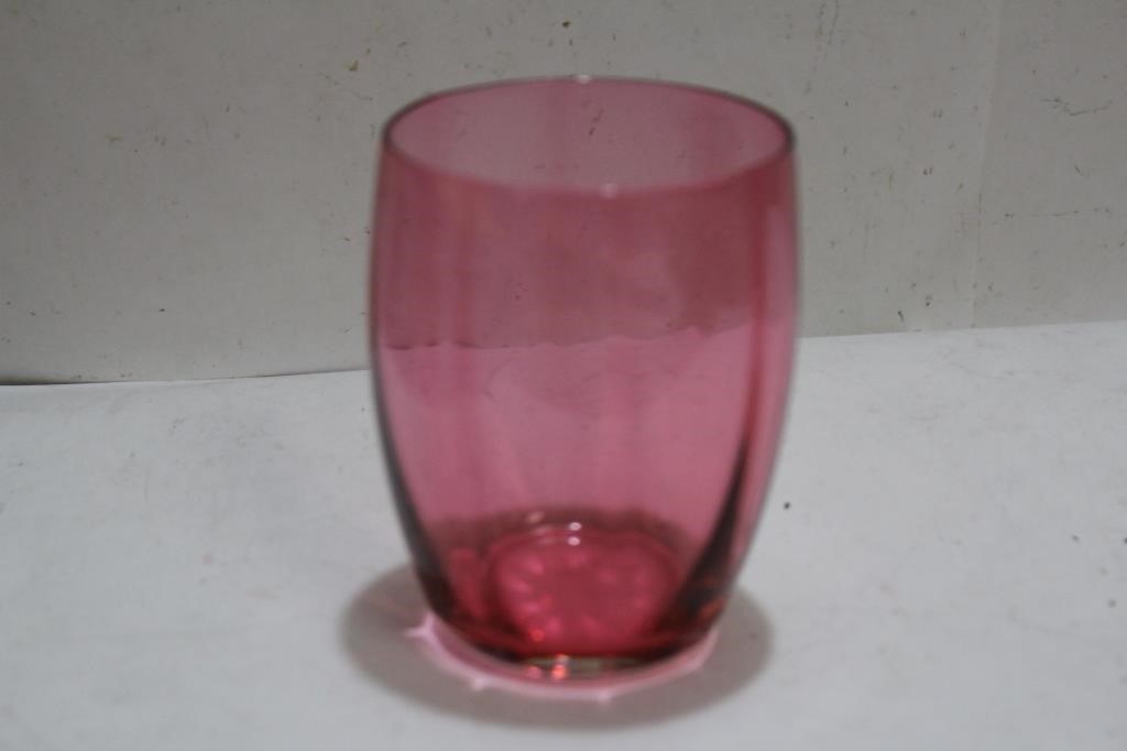 A Cranberry Glass Cup