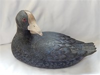 Artisan Carved Wood Duck American Coot