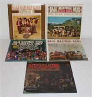 lot five Baja Marimba Band record albums