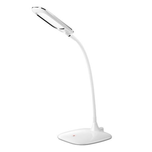 10 in. White LED Desk Lamp with 3 Level Brightness