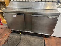 Beverage-Air Refrigerated 60" 2 Door Prep Table