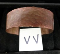 hammered copper bracelet