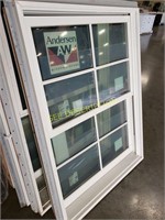 Lot of 4 various size double hung Andersen windows