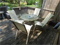 OUTDOOR TABLE & 4 CHAIRS