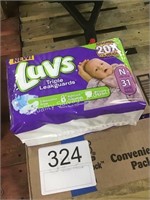 CTN LUVS NEWBORN DIAPERS