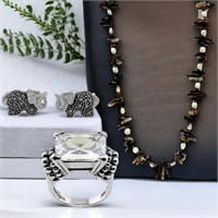 Chic Gemstone Jewelry Set