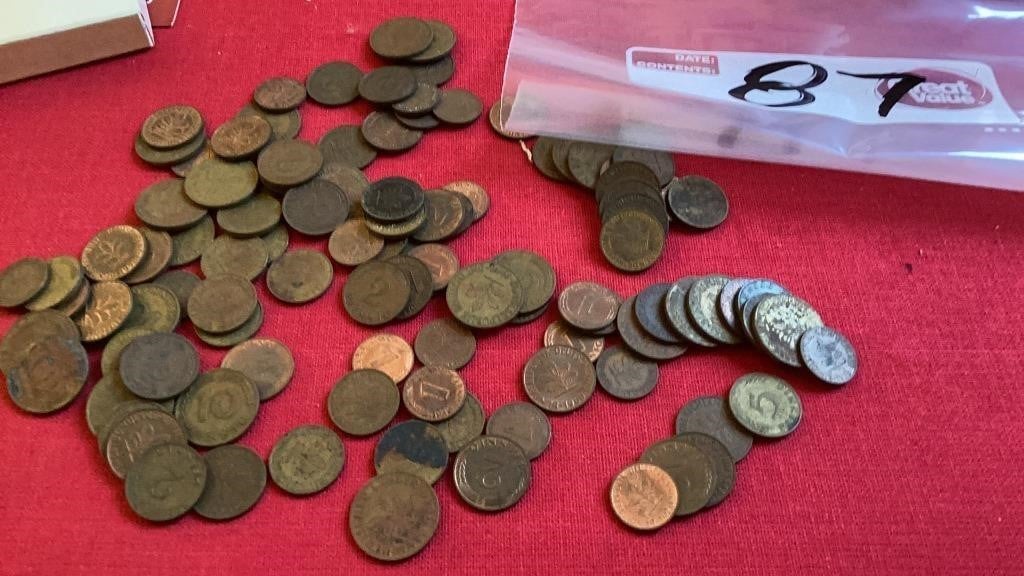 Several miscellaneous foreign coins
