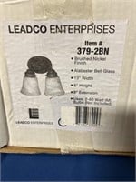 Leadco  brushed nickel light fixture