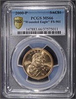 2000-P SACAGAWEA DOLLAR PCGS MS66